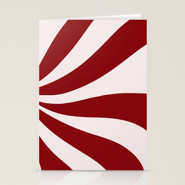 Peppermint Candy Flow Stationery Card Gallery Image 1