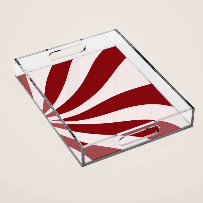 Peppermint Candy Flow Acrylic Tray Gallery Image 1
