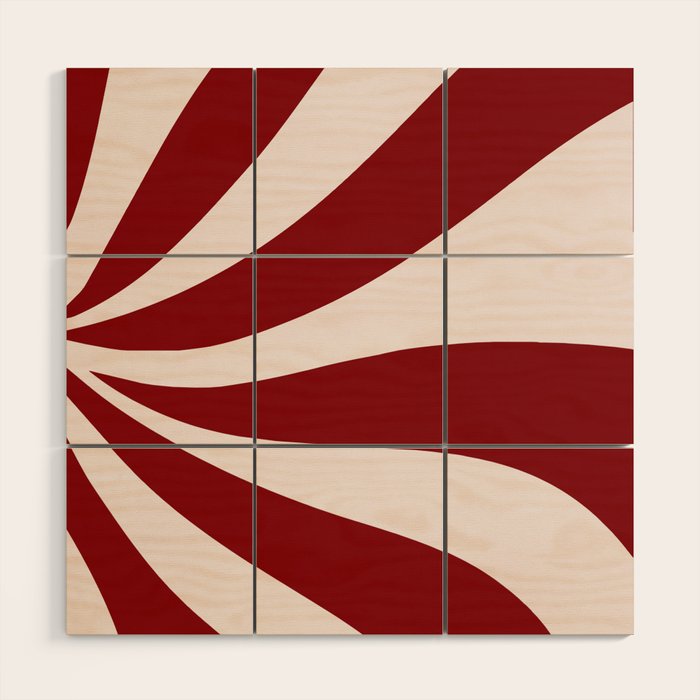 Peppermint Candy Flow Wood Wall Art Gallery Image 1