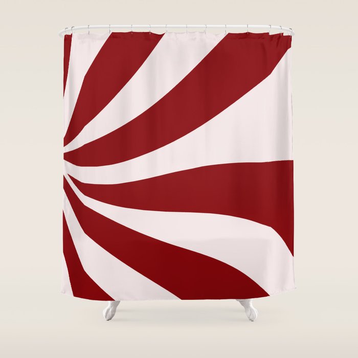 Peppermint Candy Flow Shower Curtain Gallery Image 1
