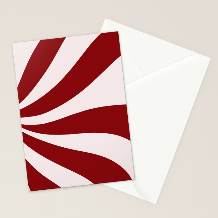 Peppermint Candy Flow Stationery Card Gallery Image 2