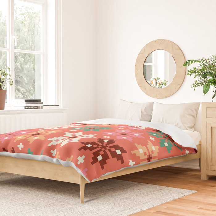 Winter Quilt Pattern no2 Duvet Cover Gallery Image 2