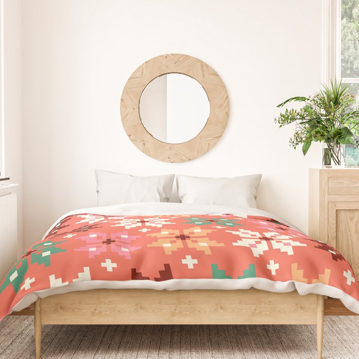 Winter Quilt Pattern no2 Duvet Cover Gallery Image 3