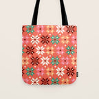 Winter Quilt Pattern no2 Tote Bag Gallery Image 1