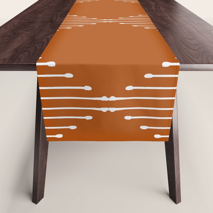 Geo (Rust) Table Runner Gallery Image 1