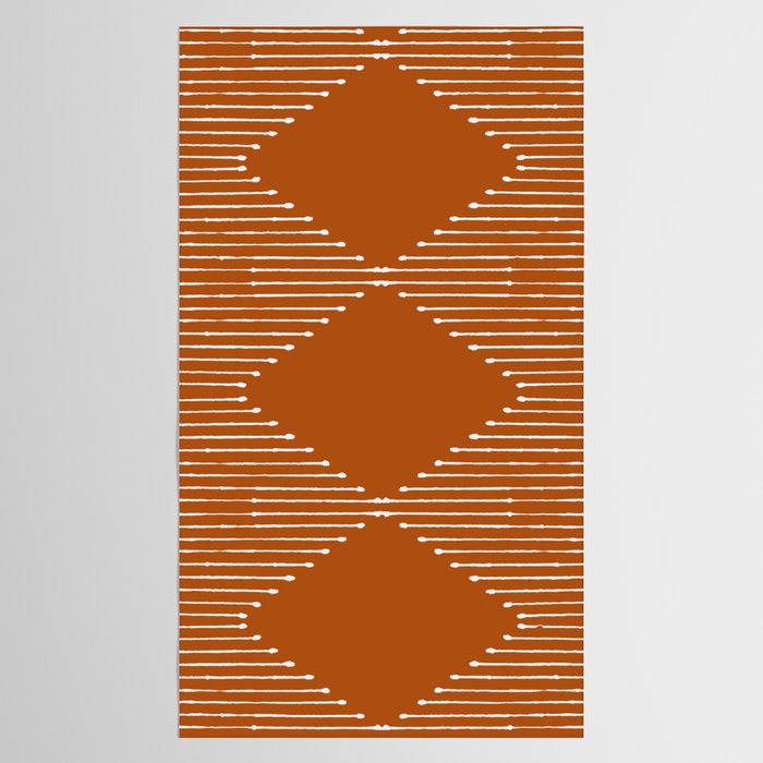 Geo (Rust) Tablecloth Gallery Image 2