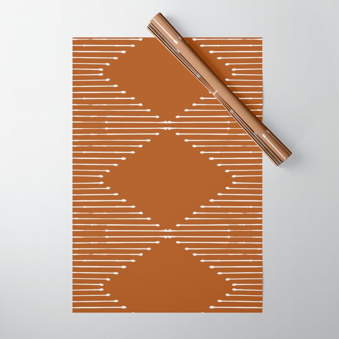 Geo (Rust) Wrapping Paper Gallery Image 1