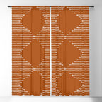 Geo (Rust) Window Curtain Gallery Image 5