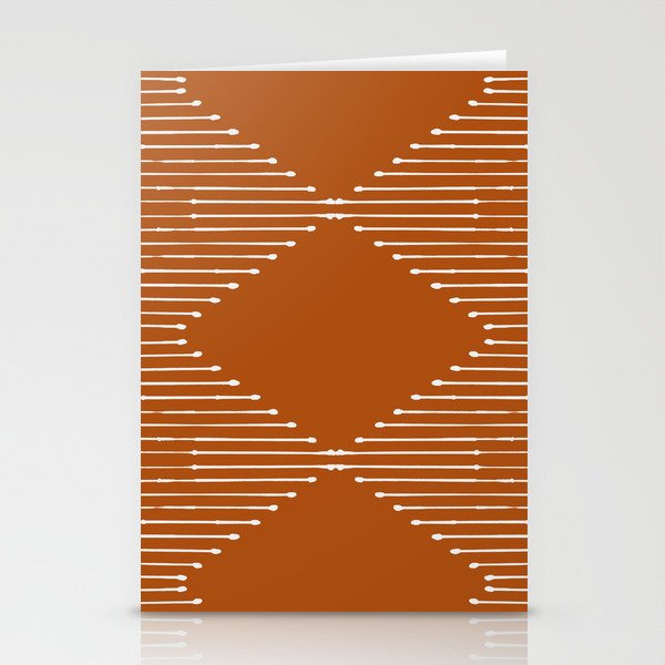 Geo (Rust) Stationery Card Gallery Image 1