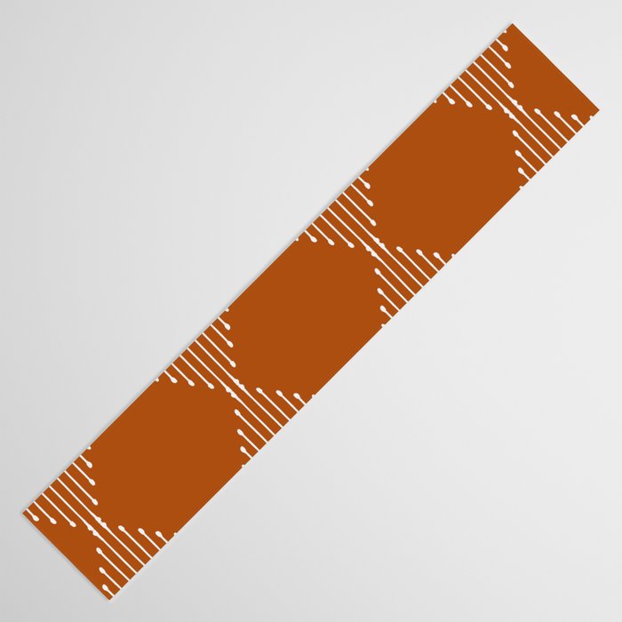 Geo (Rust) Table Runner Gallery Image 3