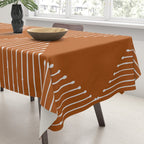 Geo (Rust) Tablecloth Gallery Image 3