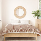 Organic Chevron on Brandywine Duvet Cover Gallery Image 3