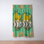 Striped Bowl with Pears Window Curtain Gallery Image 3