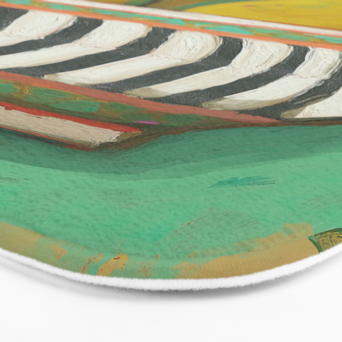 Striped Bowl with Pears Bath Mat Gallery Image 3