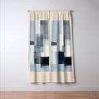 Soft Blue Forms II Window Curtain Gallery Image 3
