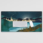 Autumn River Night Desk Mat Gallery Image 1