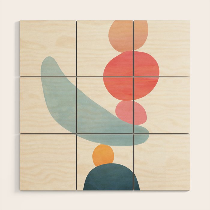Balancing Stones 21 Wood Wall Art Gallery Image 1
