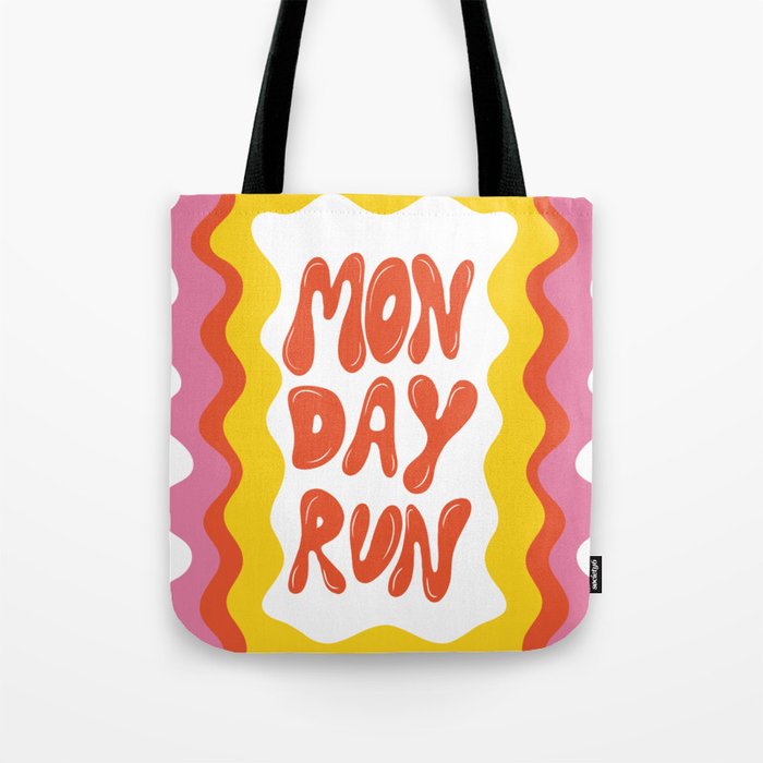 Monday-Run Tote Bag Gallery Image 1