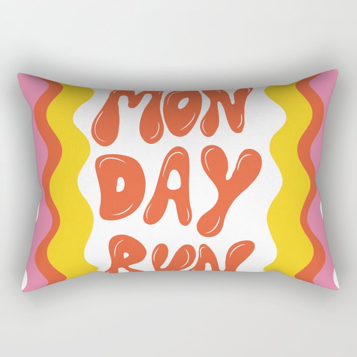 Monday-Run Rectangular Pillow Gallery Image 2