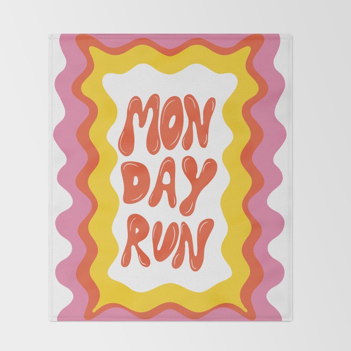 Monday-Run Throw Blanket Gallery Image 2