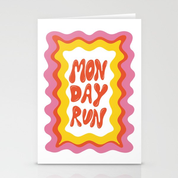 Monday-Run Stationery Card Gallery Image 2