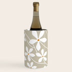 Chic Floral Flow in Beige Wine Chiller Gallery Image 2