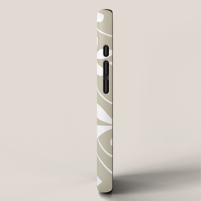 Chic Floral Flow in Beige iPhone Case Gallery Image 2