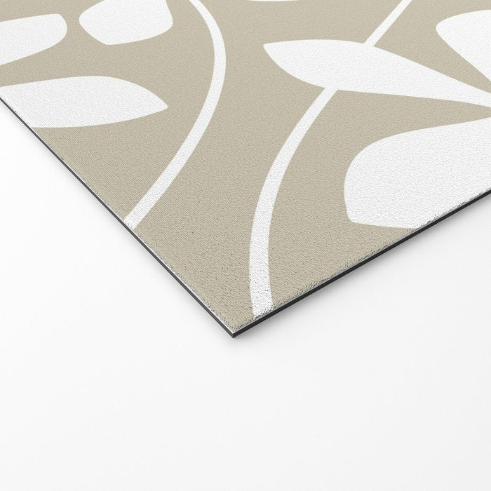 Chic Floral Flow in Beige Welcome Mat Gallery Image 2