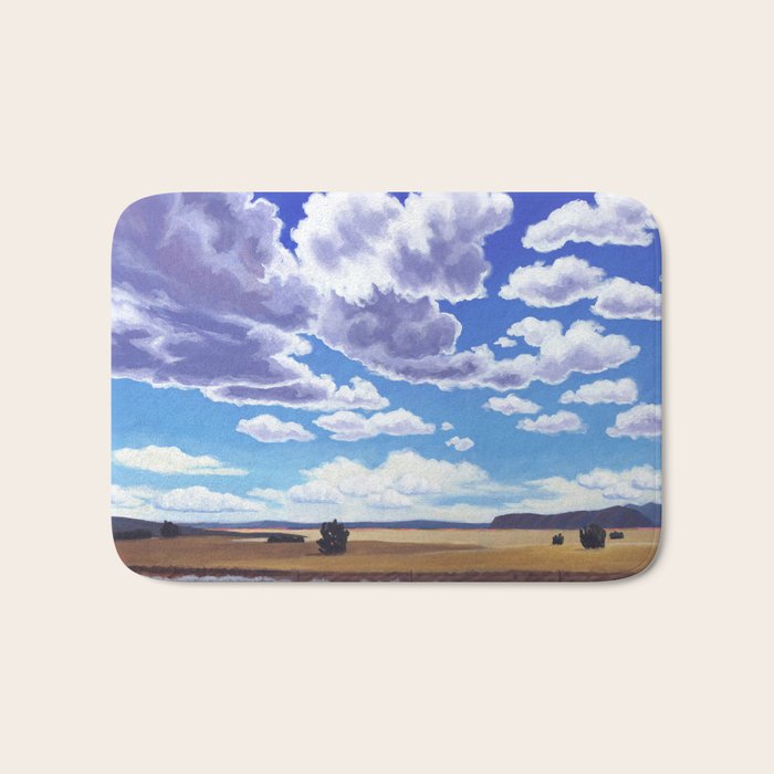 Desert Sky Landscape - Santa Fe to Altus Bath Mat Gallery Image 1