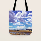 Desert Sky Landscape - Santa Fe to Altus Tote Bag Gallery Image 1
