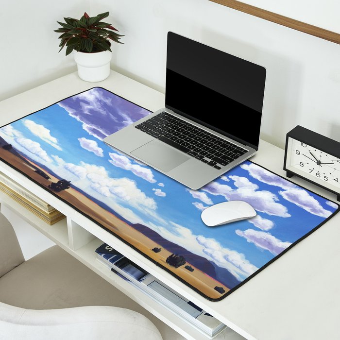 Desert Sky Landscape - Santa Fe to Altus Desk Mat Gallery Image 2