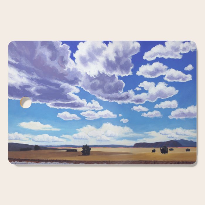 Desert Sky Landscape - Santa Fe to Altus Cutting Board Gallery Image 1