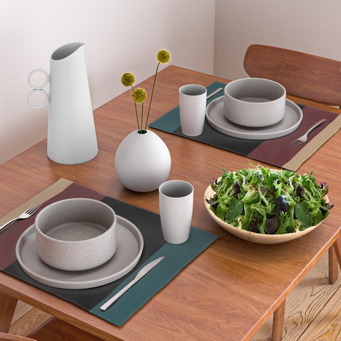 Contemporary Color Block XII Placemat Gallery Image 2