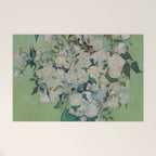 Vase with Pink Roses- Van Gogh Welcome Mat Gallery Image 1