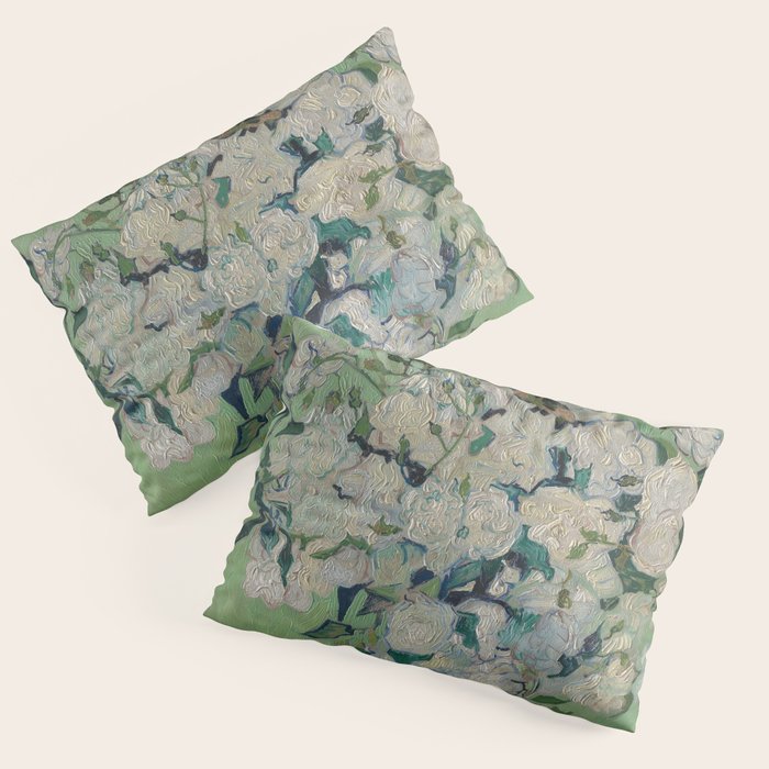 Vase with Pink Roses- Van Gogh Pillow Sham Gallery Image 3