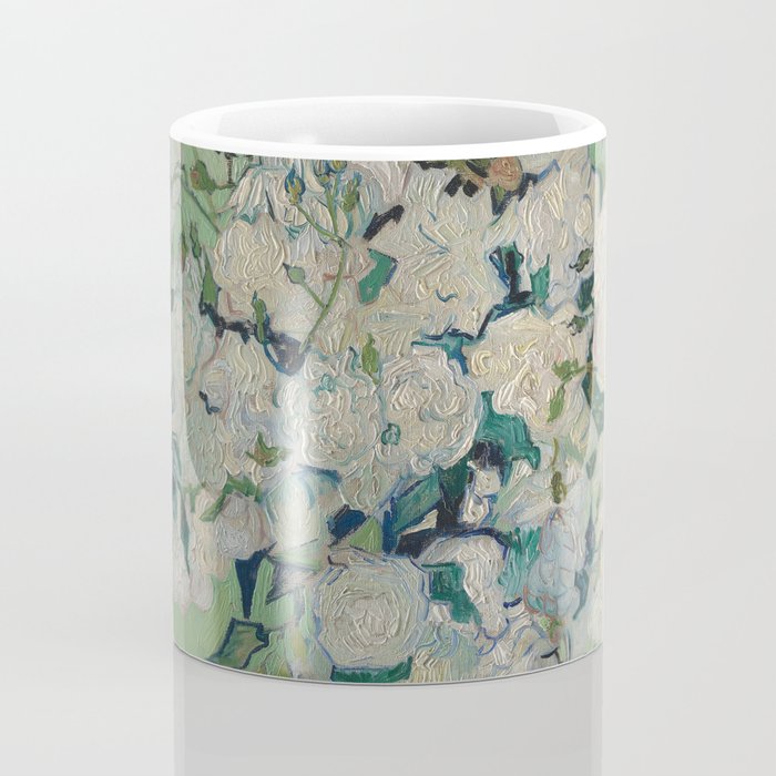 Vase with Pink Roses- Van Gogh Coffee Mug Gallery Image 4