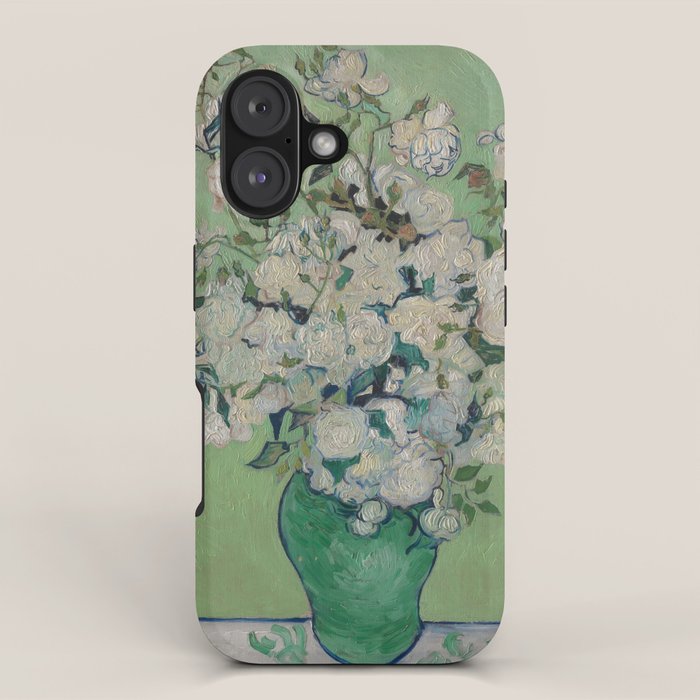 Vase with Pink Roses- Van Gogh iPhone Case Gallery Image 1