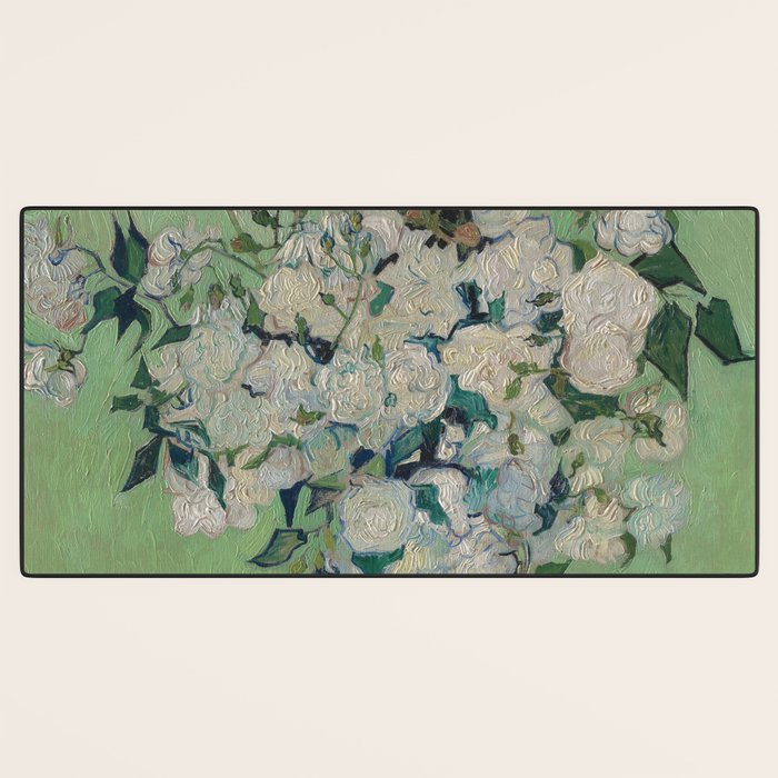 Vase with Pink Roses- Van Gogh Desk Mat Gallery Image 3