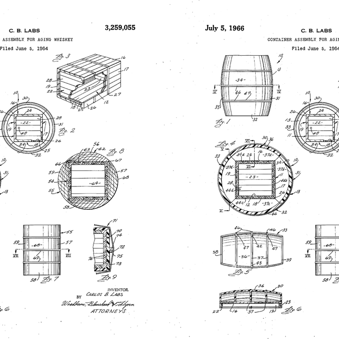 Whisky Barrel Patent - Whisky Art - Antique Coffee Mug Gallery Image 2