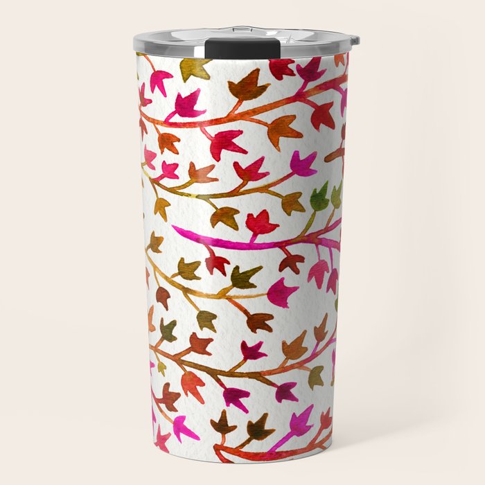 Pink Ivy Travel Mug Gallery Image 1