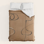 Abstract Face One Line Duvet Cover Gallery Image 6