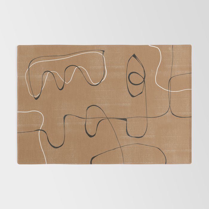 Abstract Face One Line Rug Gallery Image 2
