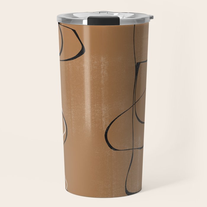 Abstract Face One Line Travel Mug Gallery Image 1