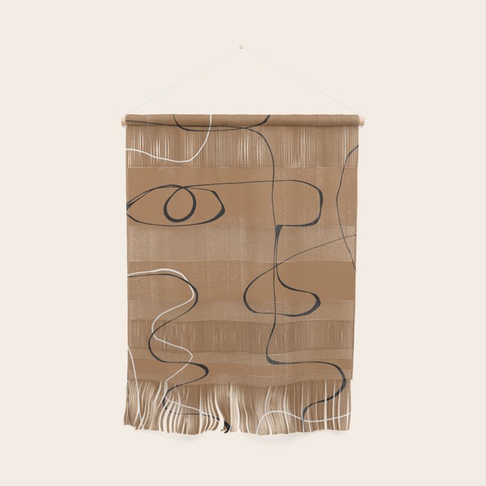 Abstract Face One Line Wall Hanging Gallery Image 1