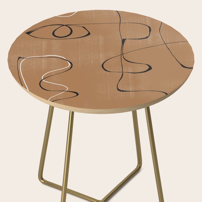 Abstract Face One Line Side Table Gallery Image 2