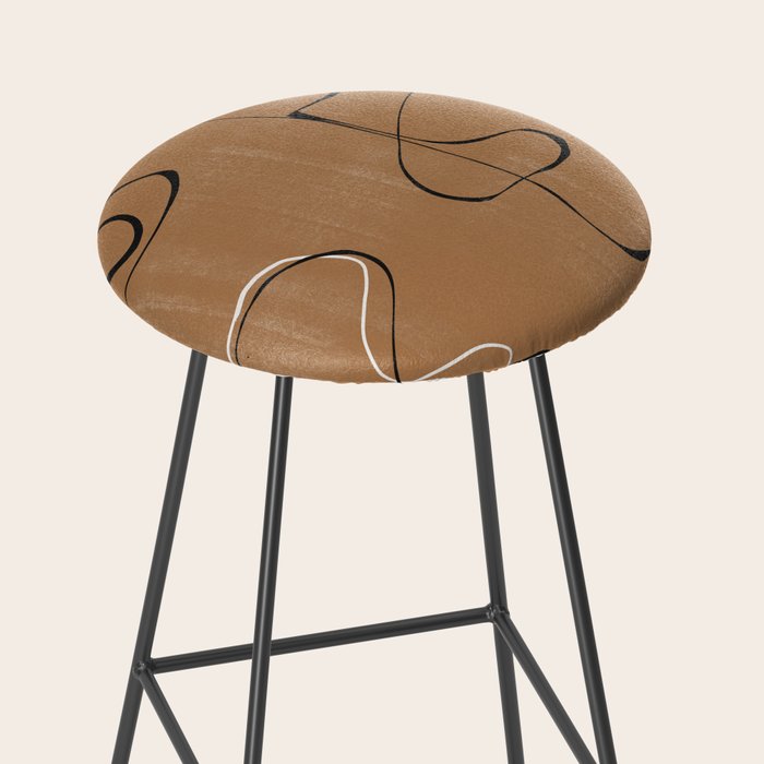 Abstract Face One Line Stool Gallery Image 2