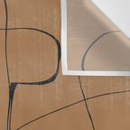 Abstract Face One Line Wall Tapestry Gallery Image 3