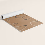 Abstract Face One Line Yoga Mat Gallery Image 2