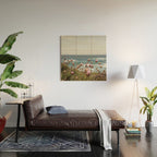Pink Flowers by the Ocean | Travel Photography in Portugal Art Print | Summer at Bordeira Beach Wood Wall Art Gallery Image 2
