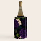 Vintage Midnight Purple Botanical Roses Flower Garden Wine Chiller Gallery Image 3
